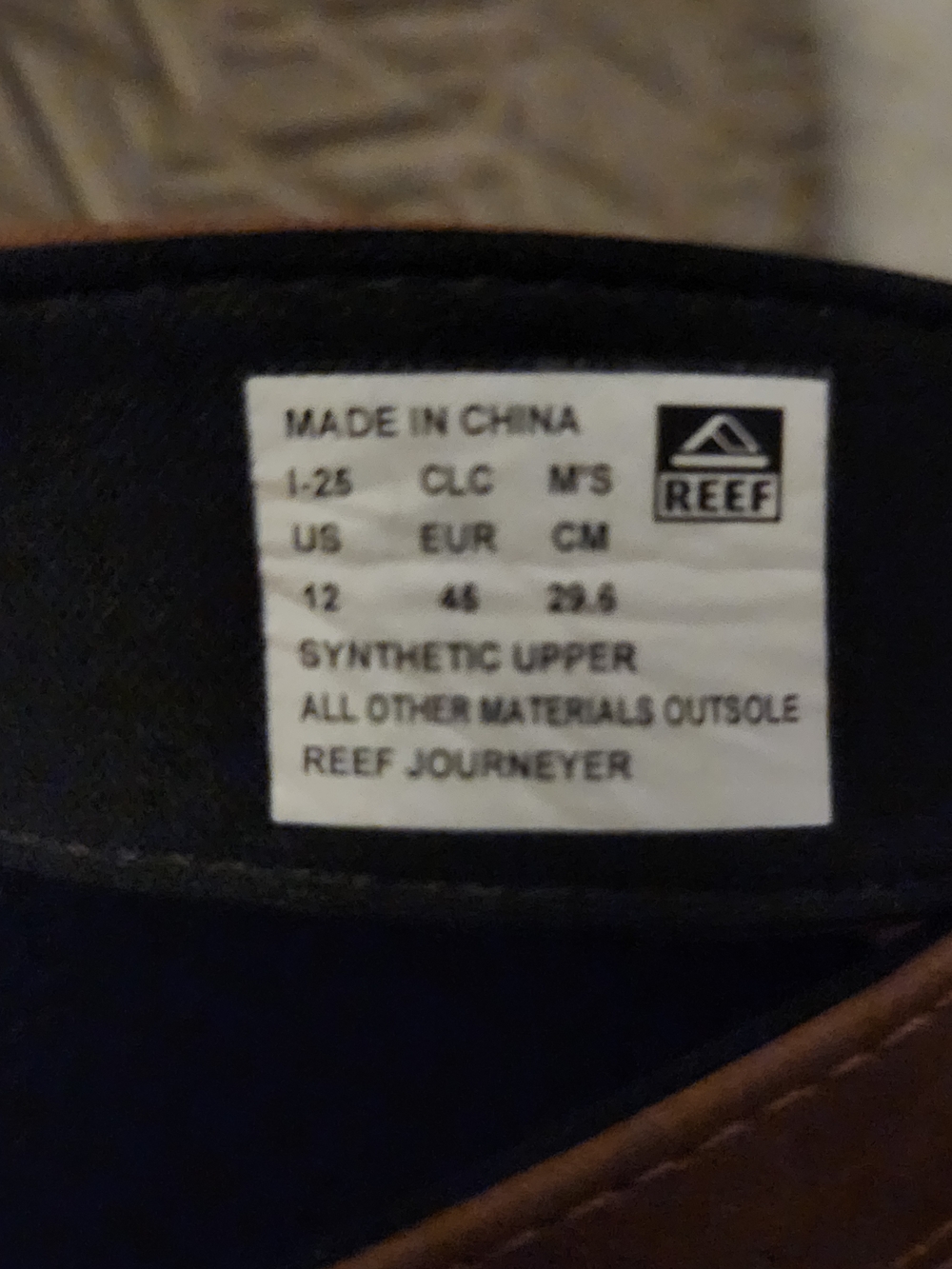 Reef Men’s Brown Journeyer Sandal Flip-Flops Sz 12 - Picture 8 of 8